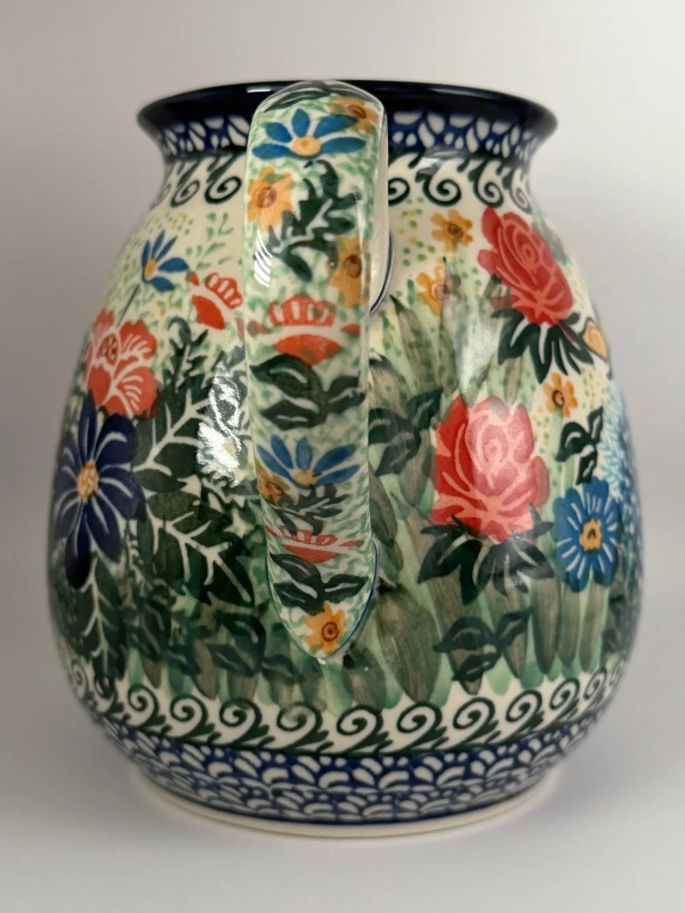 Polish Pottery Ceramika Artystyczna UNIKAT-2378 Pitcher - Gifts From My Garden